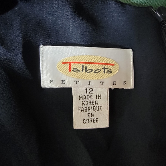 Talbots silk black polkadot 2pc set - Picture 4 of 6